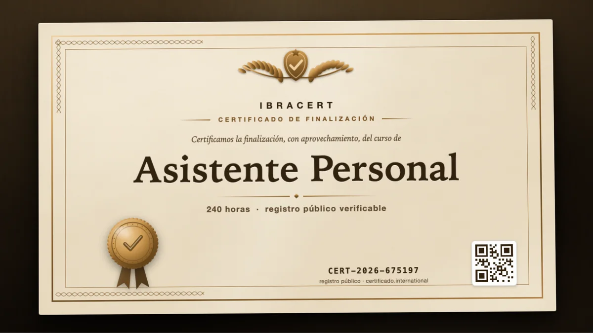Portada del curso Asistente Personal