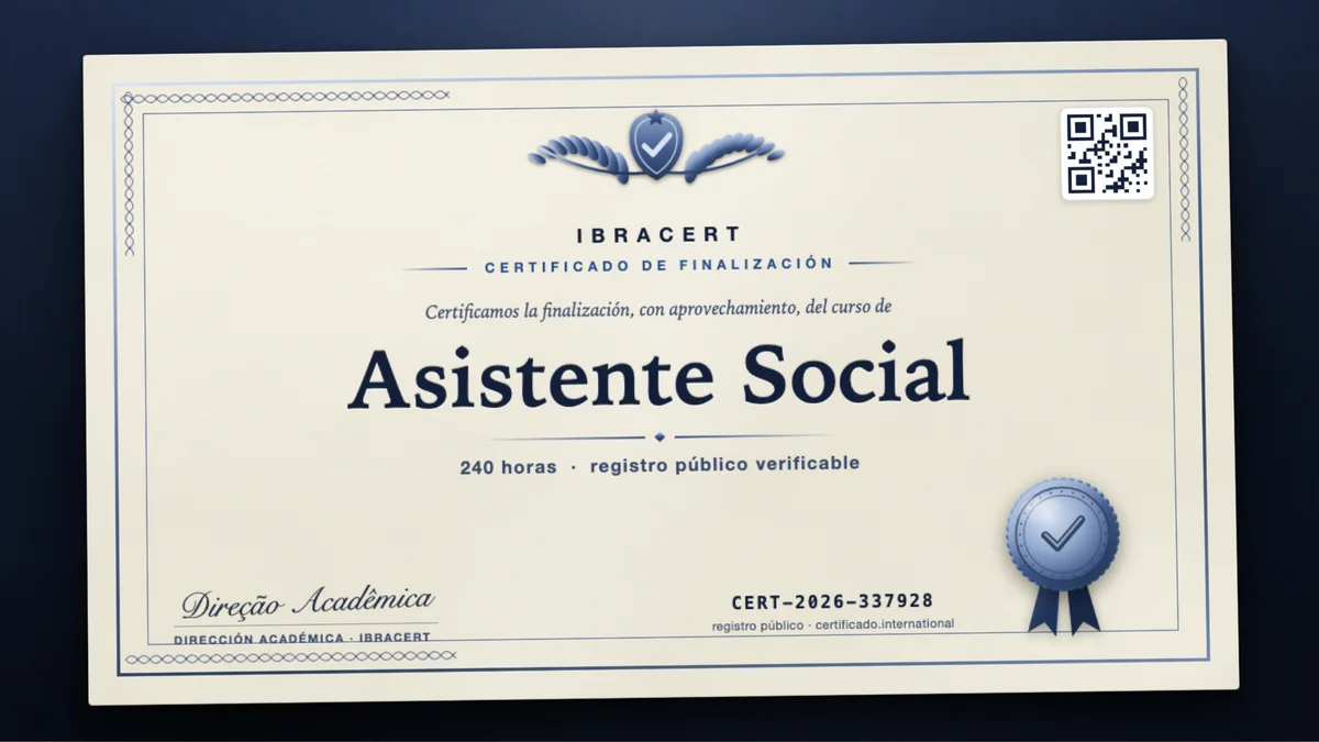 Portada del curso Asistente Social