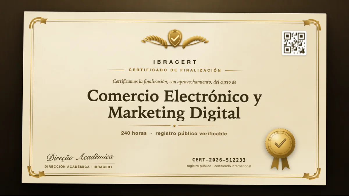 Portada del curso Comercio Electrónico y Marketing Digital
