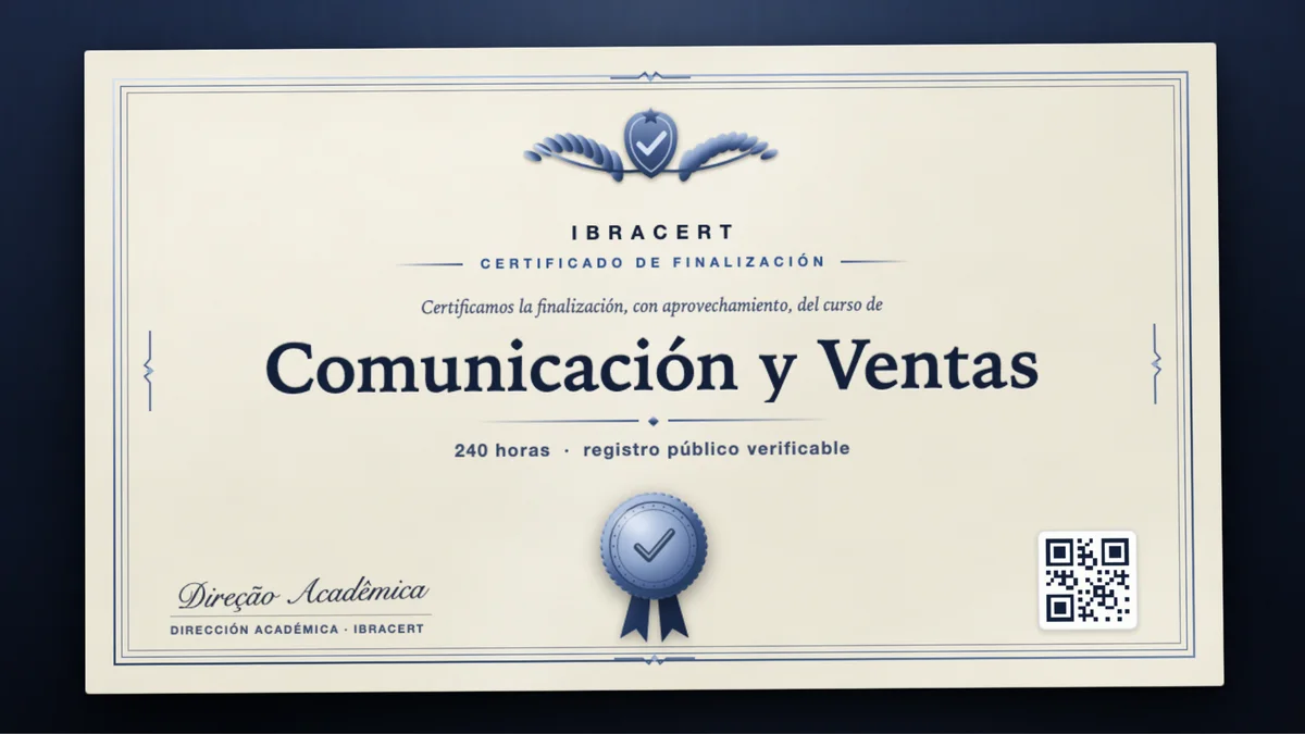 Portada del curso Comunicación y Ventas