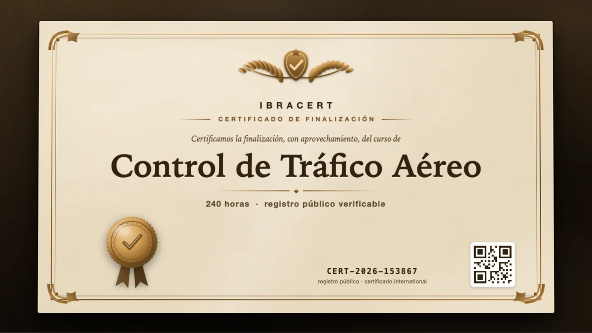 Portada del curso Control de Tráfico Aéreo