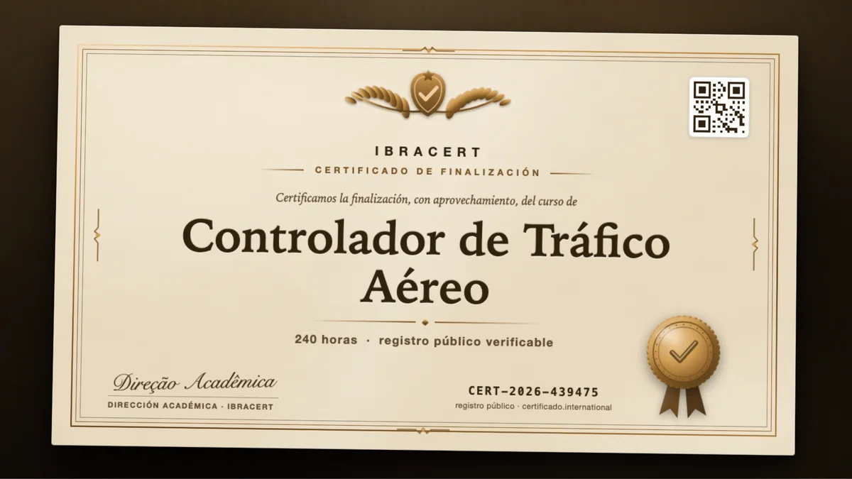Portada del curso Controlador de Tráfico Aéreo