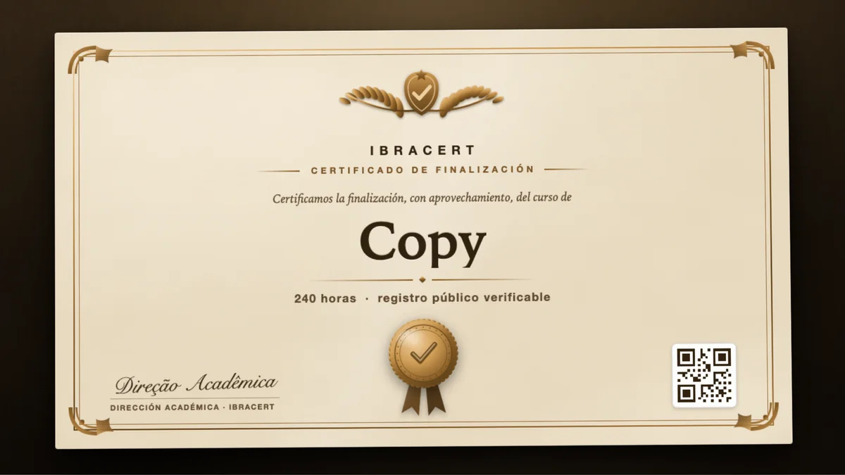 Portada del curso Copy
