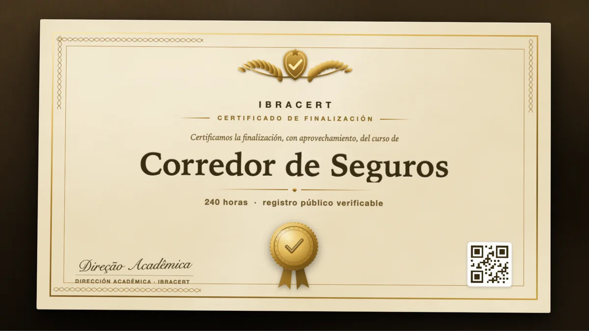 Portada del curso Corredor de Seguros