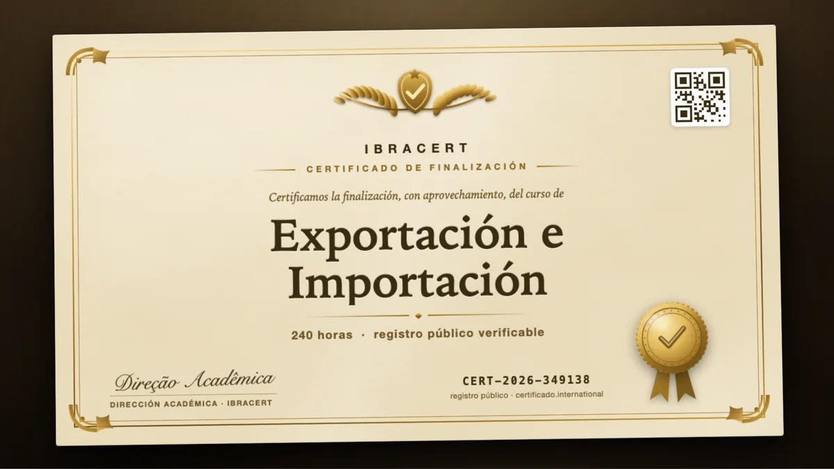 Portada del curso Exportación e Importación