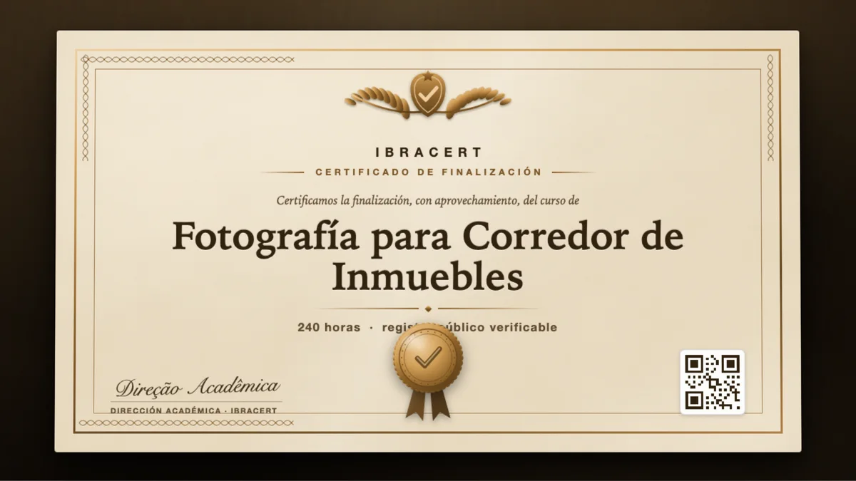 Portada del curso Fotografía para Corredor de Inmuebles
