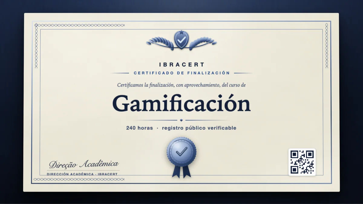 Portada del curso Gamificación