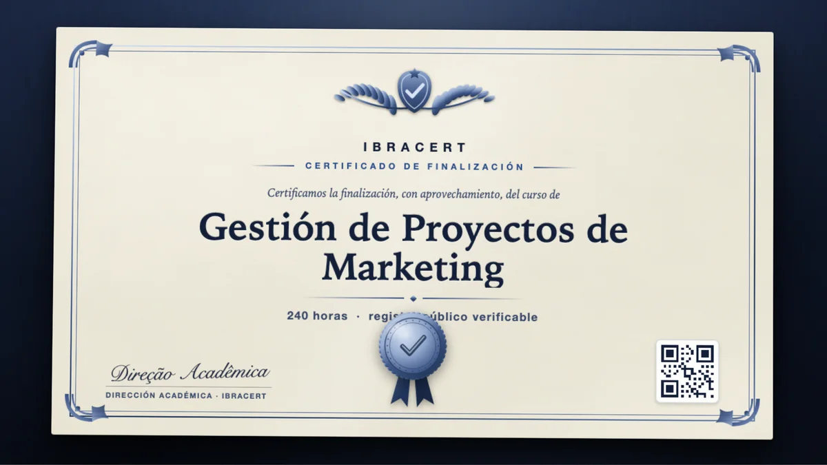 Portada del curso Gestión de Proyectos de Marketing