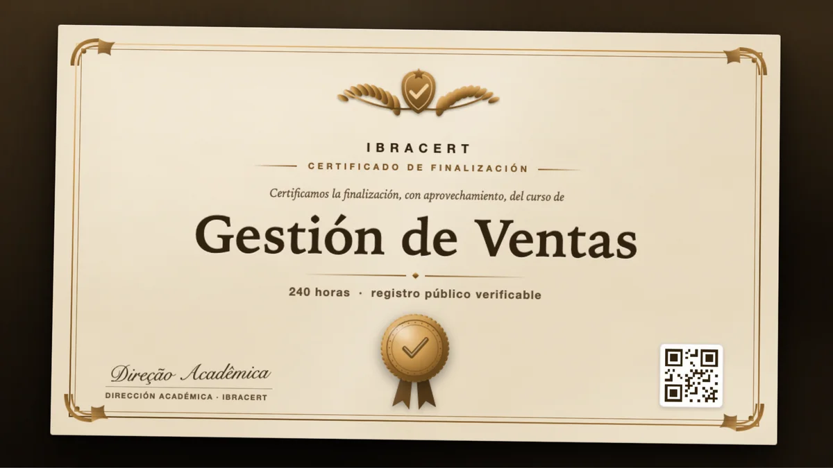 Portada del curso Gestión de Ventas