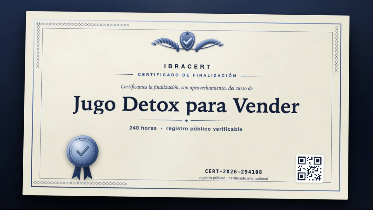 Portada del curso Jugo Detox para Vender