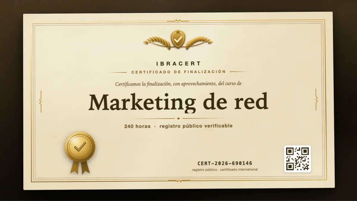 Portada del curso Marketing de red