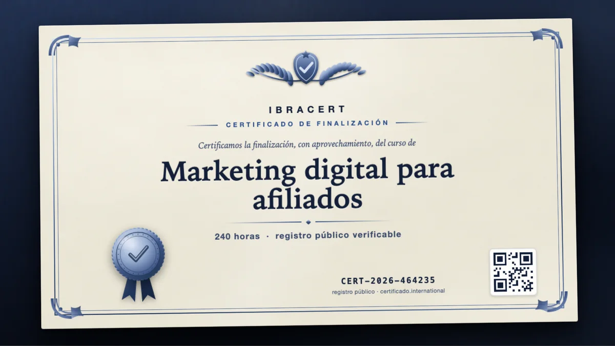 Portada del curso Marketing digital para afiliados