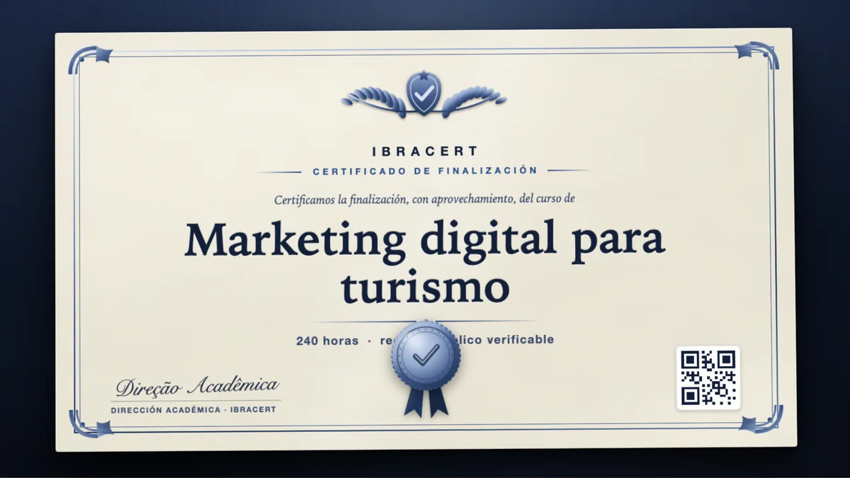 Portada del curso Marketing digital para turismo