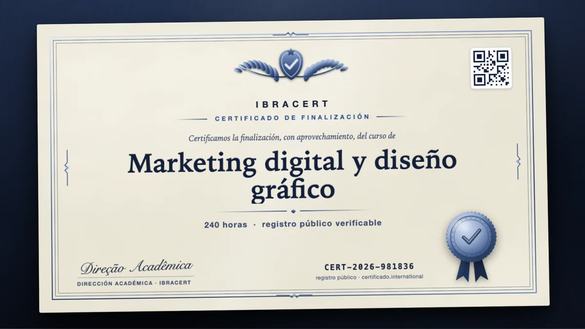 Portada del curso Marketing digital y diseño gráfico