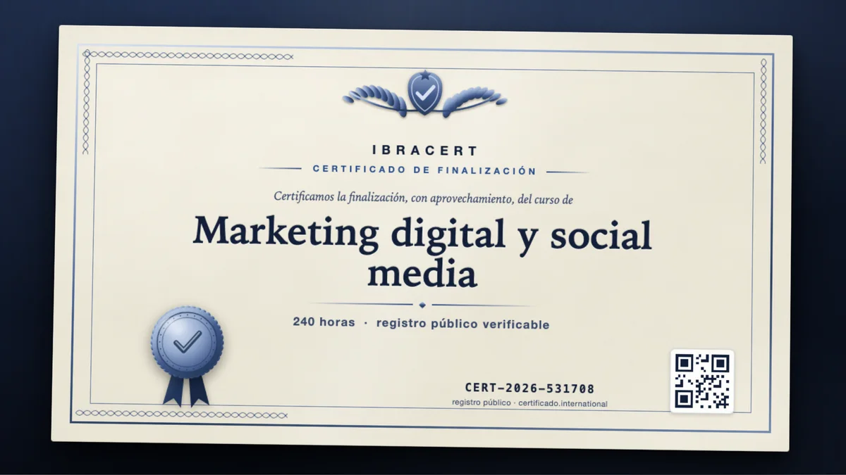Portada del curso Marketing digital y social media
