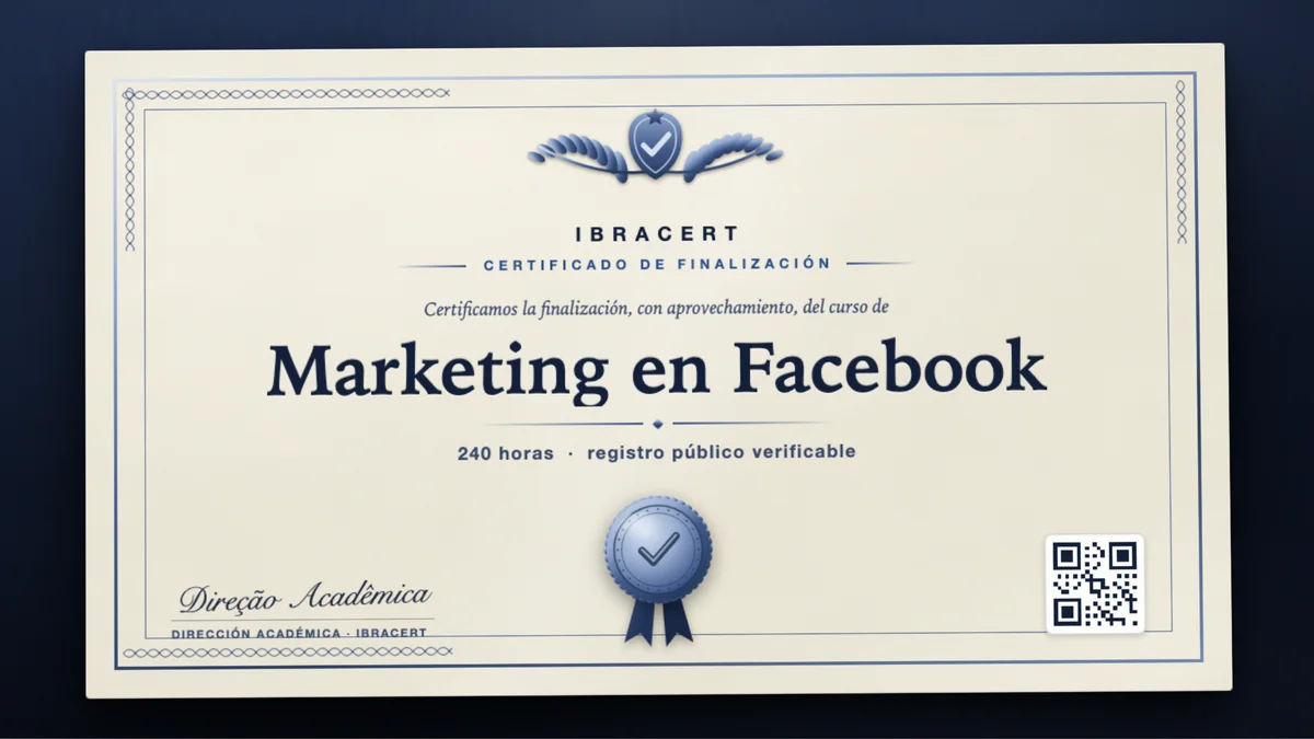 Portada del curso Marketing en Facebook