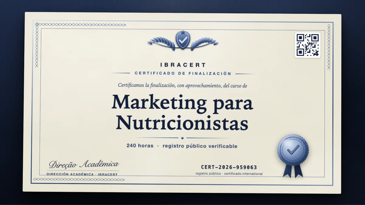 Portada del curso Marketing para Nutricionistas