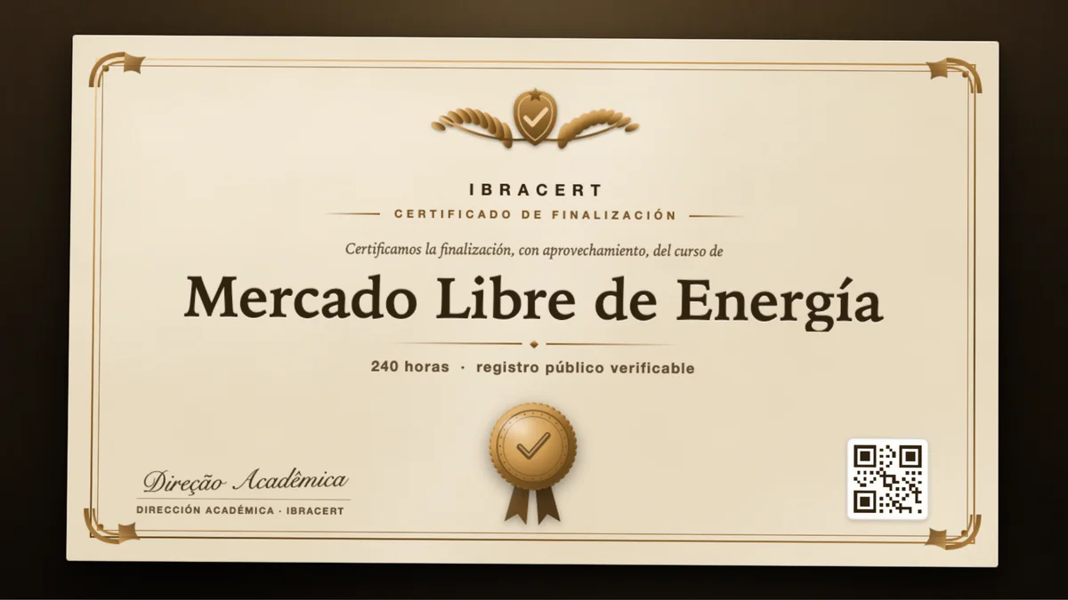 Portada del curso Mercado Libre de Energía