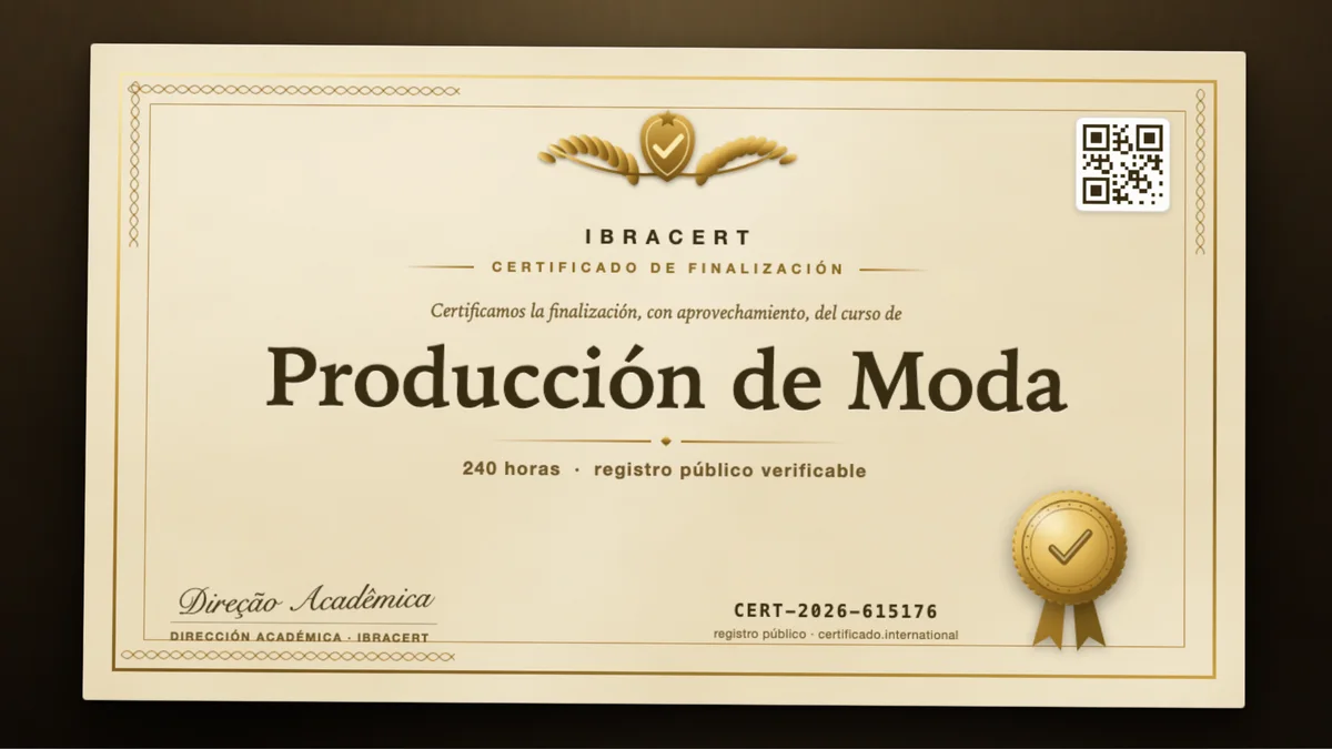 Portada del curso Producción de Moda