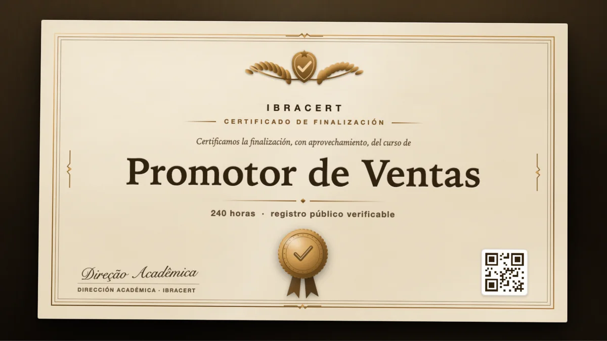 Portada del curso Promotor de Ventas