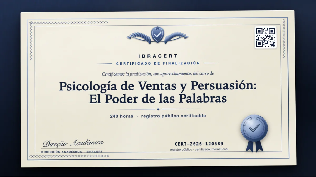 Portada del curso Psicología de Ventas y Persuasión: El Poder de las Palabras