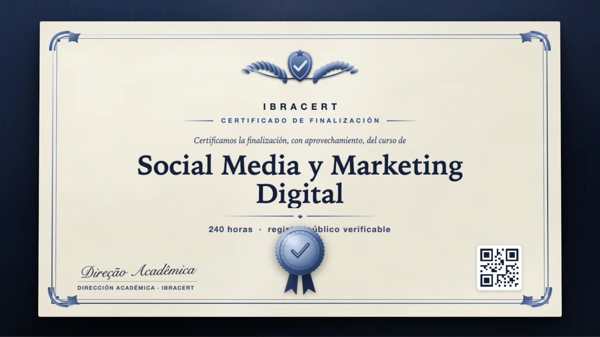 Portada del curso Social Media y Marketing Digital