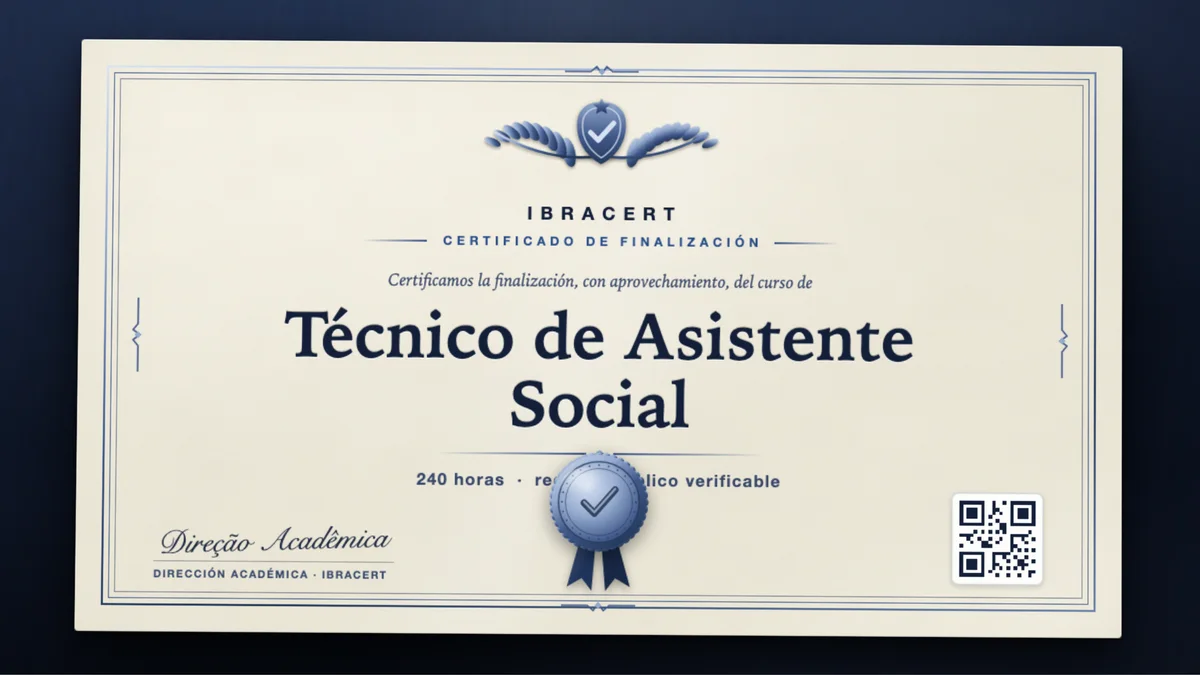 Portada del curso Técnico de Asistente Social