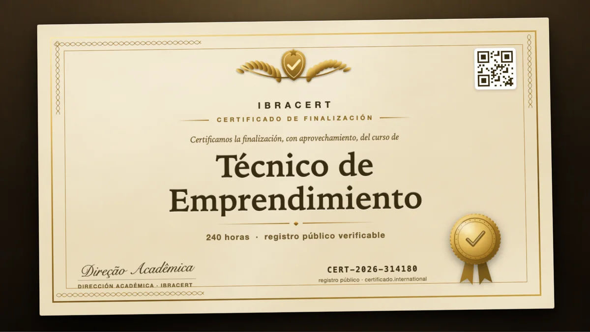 Portada del curso Técnico de Emprendimiento