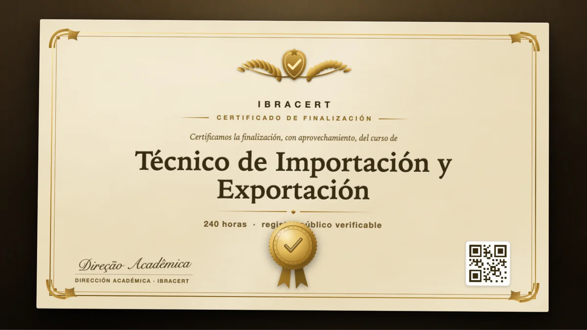 Portada del curso Técnico de Importación y Exportación