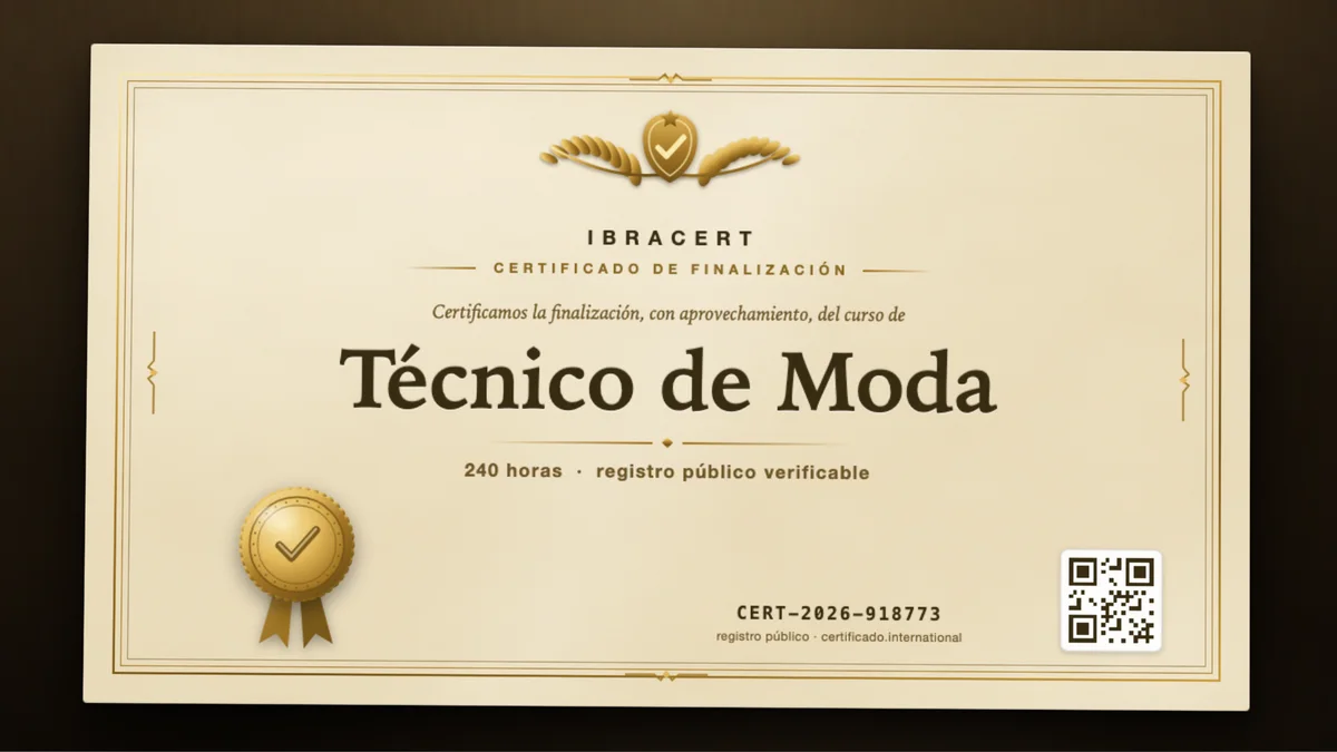 Portada del curso Técnico de Moda