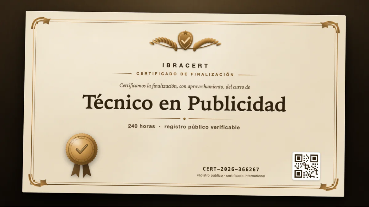 Portada del curso Técnico en Publicidad