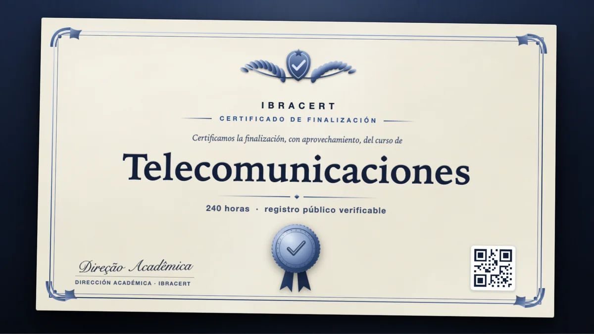 Portada del curso Telecomunicaciones