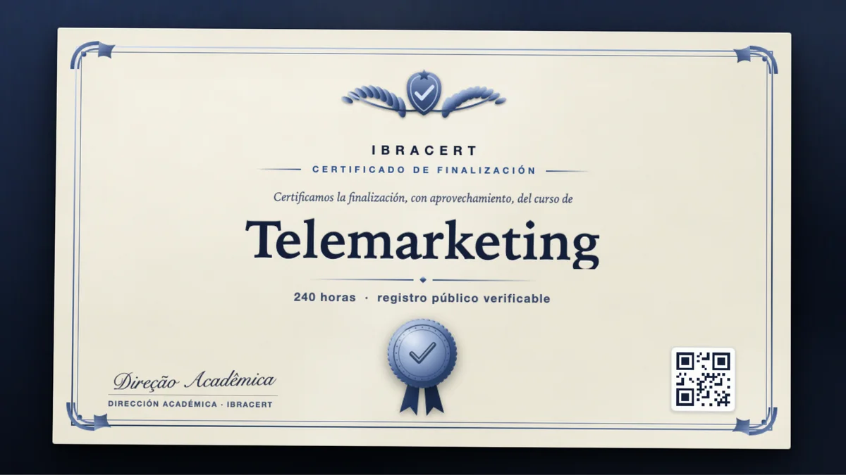 Portada del curso Telemarketing