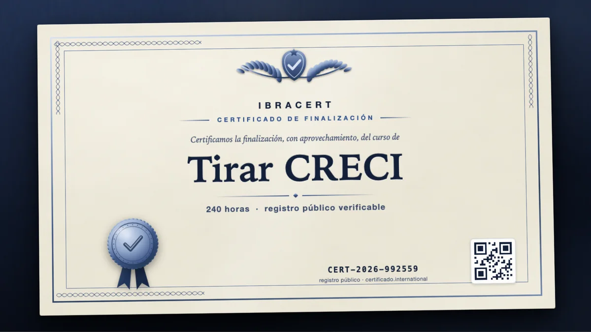 Portada del curso Tirar CRECI