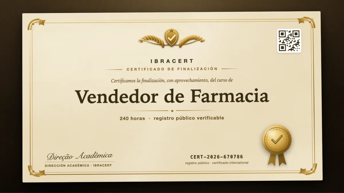 Portada del curso Vendedor de Farmacia