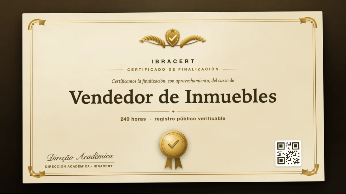 Portada del curso Vendedor de Inmuebles