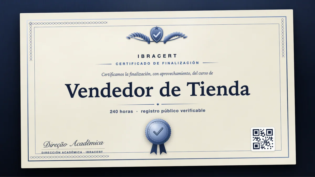 Portada del curso Vendedor de Tienda