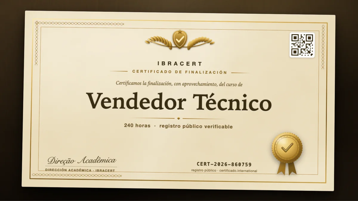 Portada del curso Vendedor Técnico