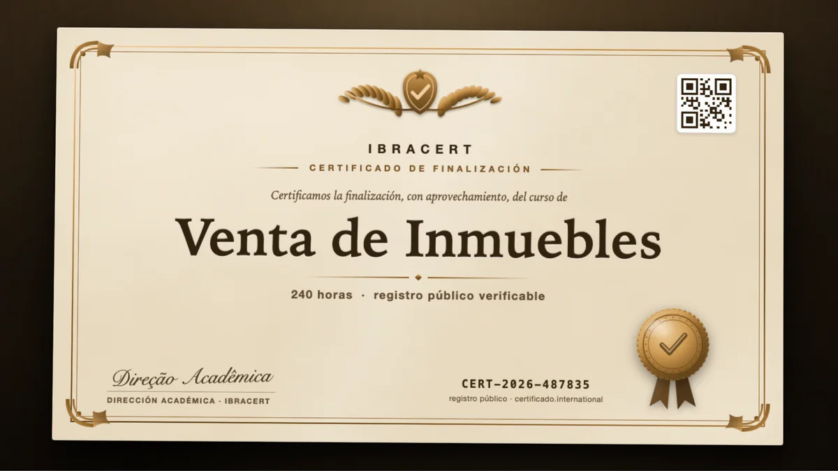 Portada del curso Venta de Inmuebles