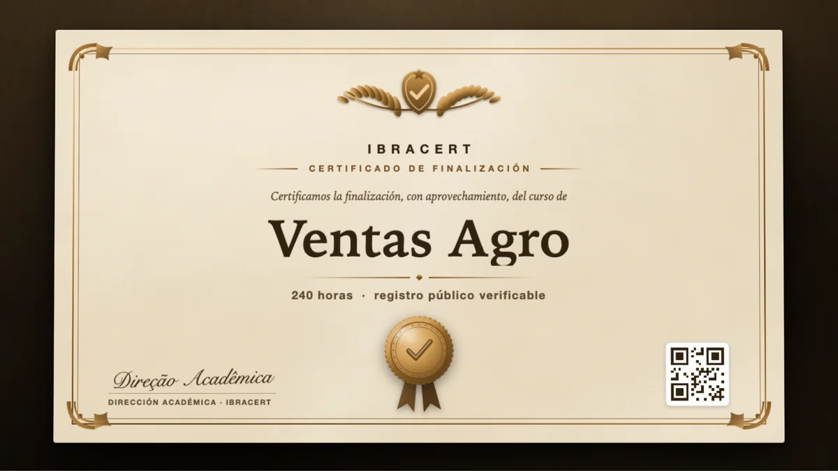Portada del curso Ventas Agro