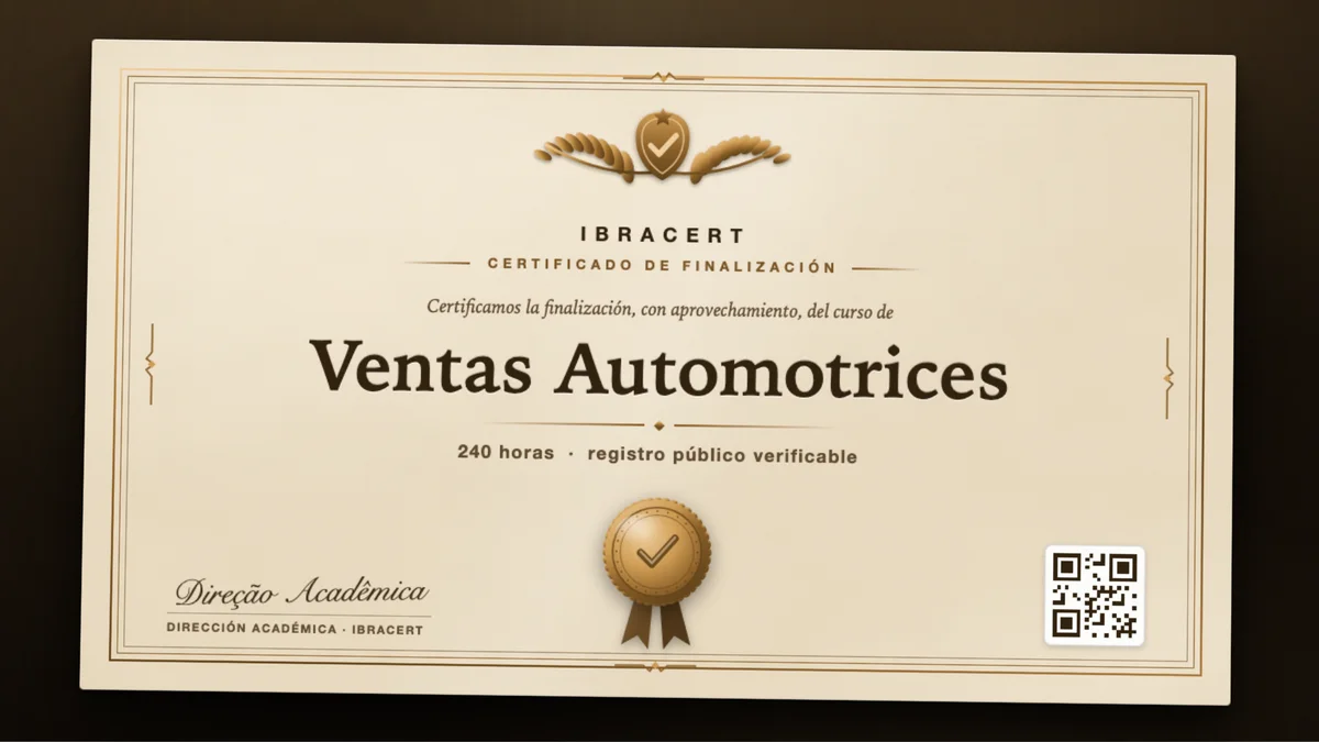 Portada del curso Ventas Automotrices