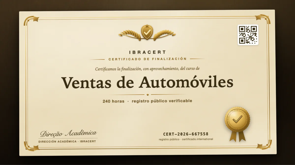 Portada del curso Ventas de Automóviles