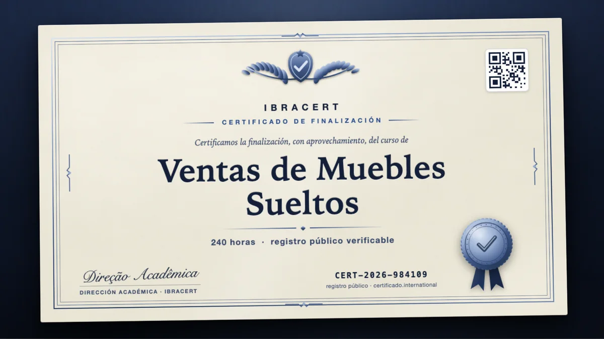 Portada del curso Ventas de Muebles Sueltos