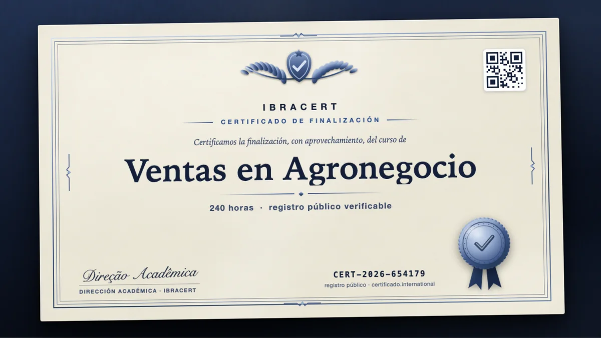 Portada del curso Ventas en Agronegocio