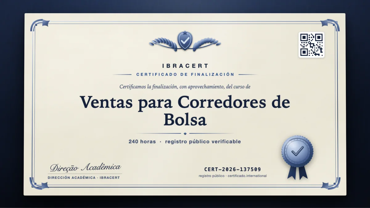Portada del curso Ventas para Corredores de Bolsa