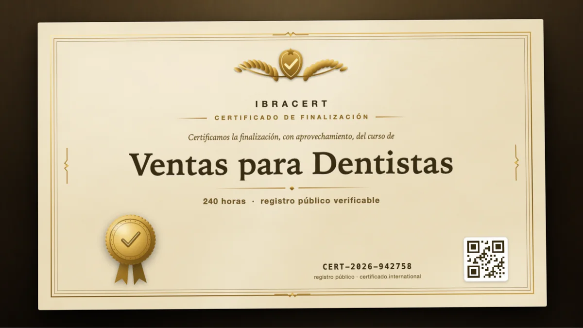 Portada del curso Ventas para Dentistas