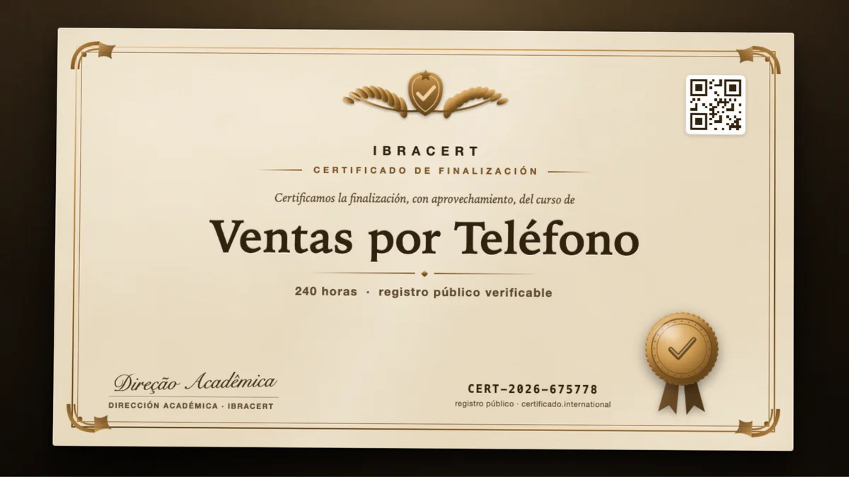 Portada del curso Ventas por Teléfono