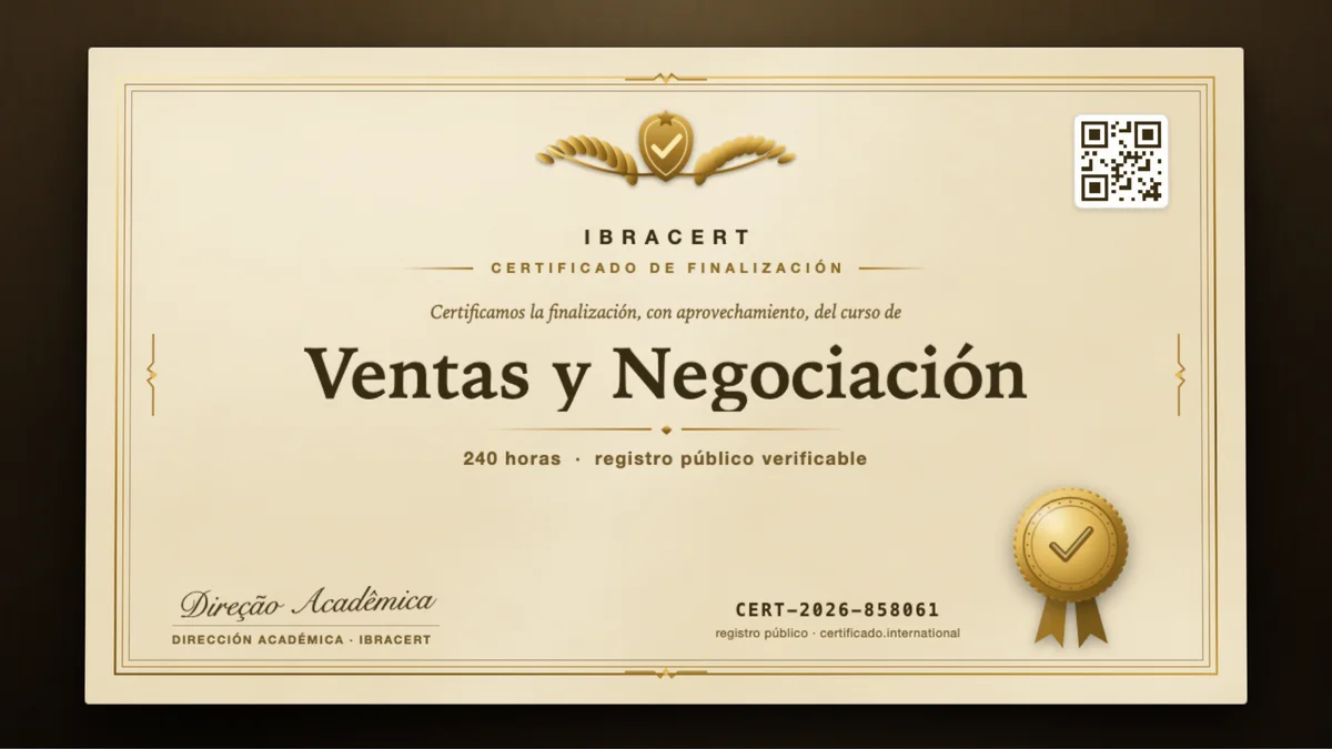 Portada del curso Ventas y Negociación