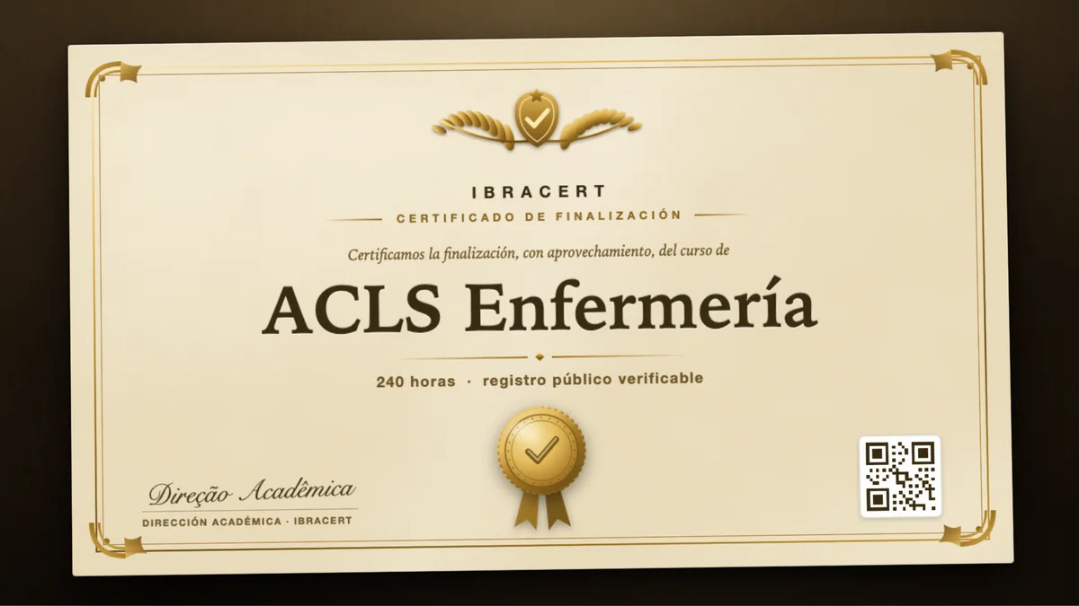 Portada del curso ACLS Enfermería