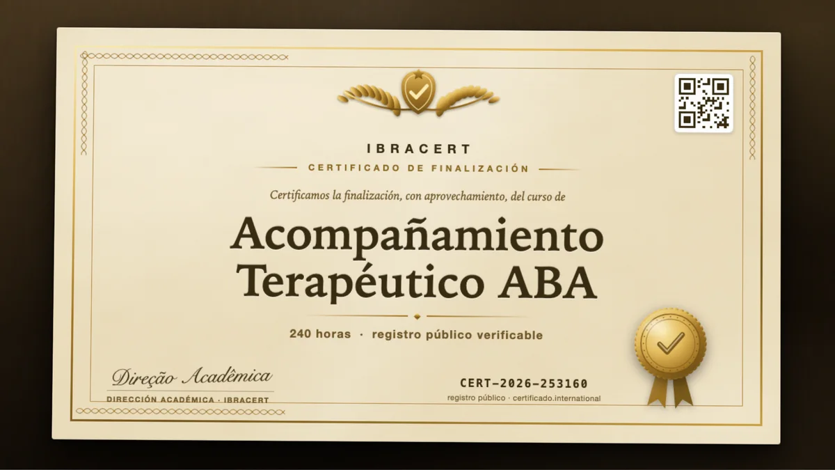Portada del curso Acompañamiento Terapéutico ABA